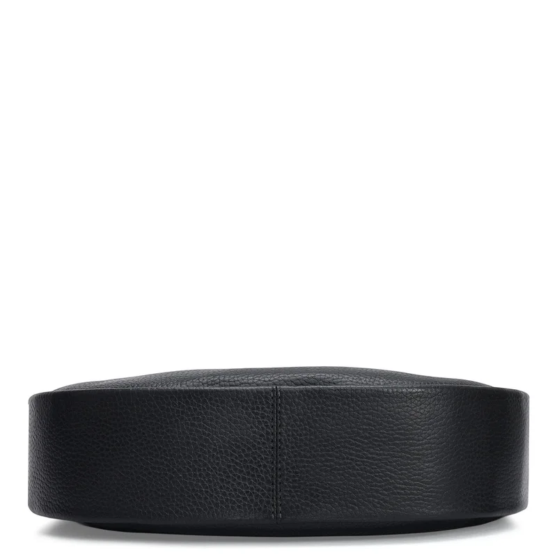 Da Milano Black Small Wax Leather Baguette - Black for Women | Best Price UAE